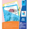 10 Document Pockets Dividers with Insertable Tabs, DD110